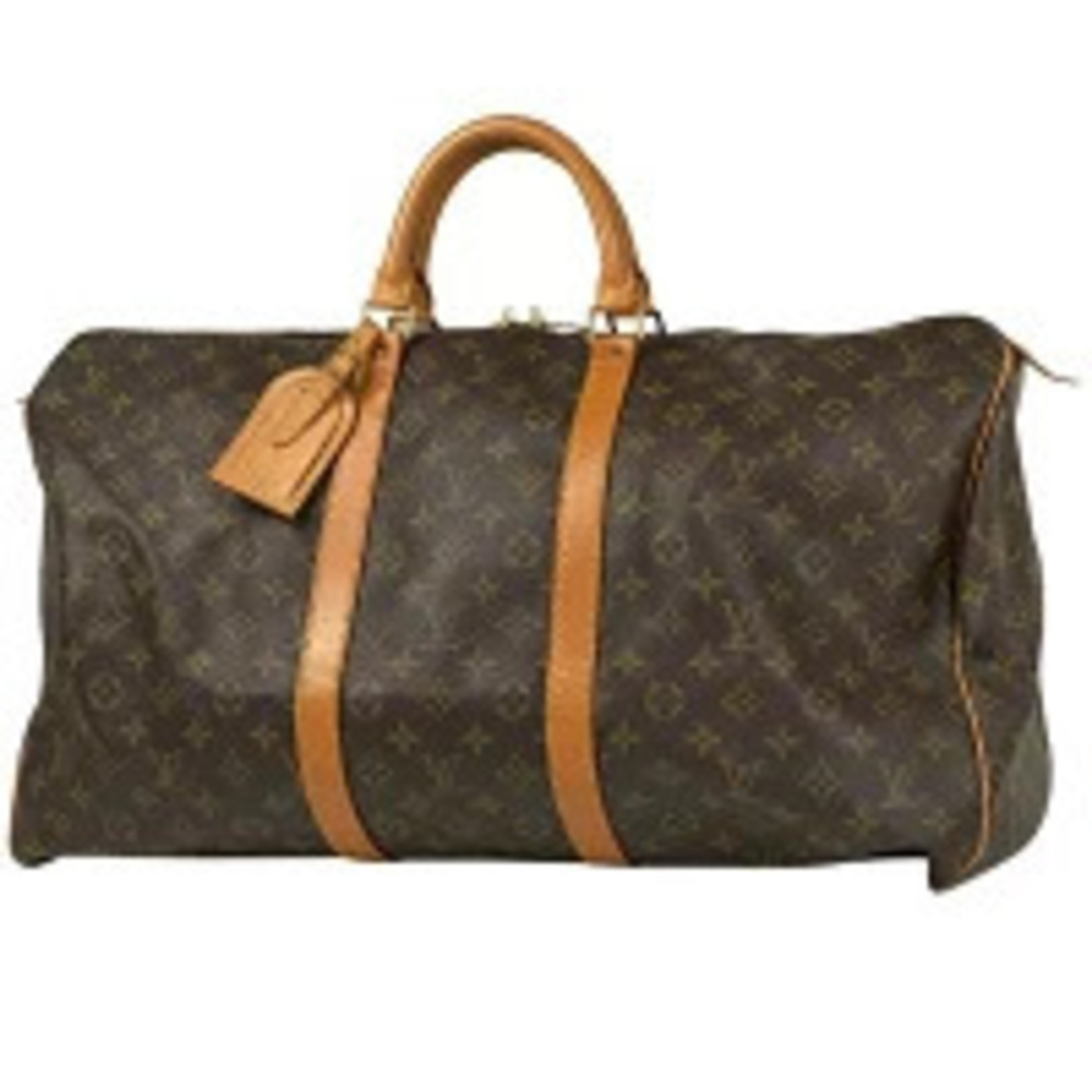 Louis Vuitton Keepall Handbag Travel Business Boston Bag Monogram Brown - Picture 1 of 7